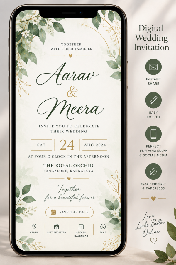 Animated Motion Graphics Premium Digital Invitation
